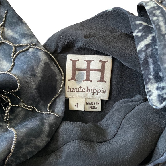 NWOT Haute Hippie Spiderweb Beaded Embellished Evening Gown Size 4 - Picture 6 of 9